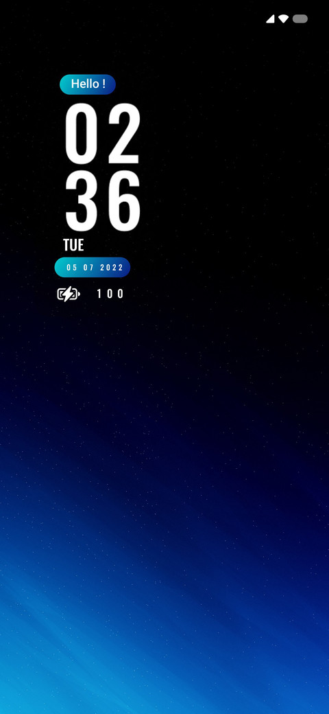 Gradient Blue screenshot