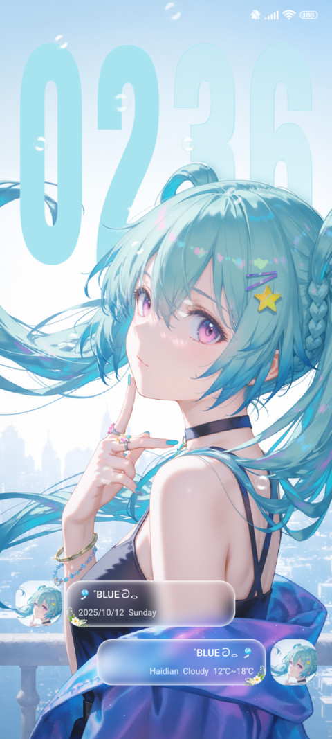 Blue-haired loli screenshot