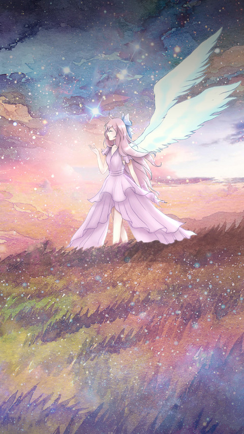 Girl With Angel Wings screenshot