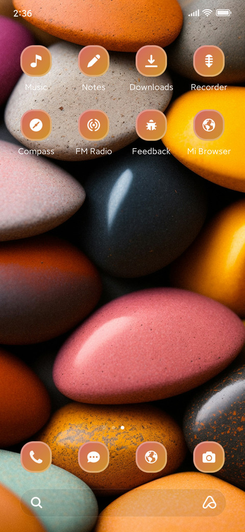 Pebble screenshot