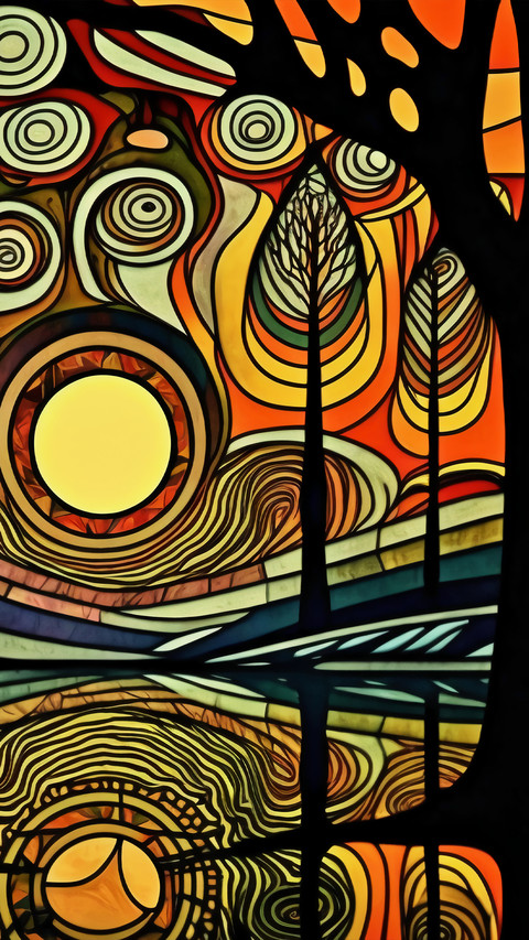 Creative abstract illustration screenshot