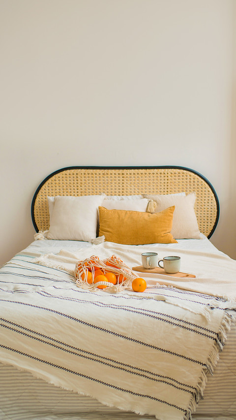 Macrame string bag with oranges screenshot