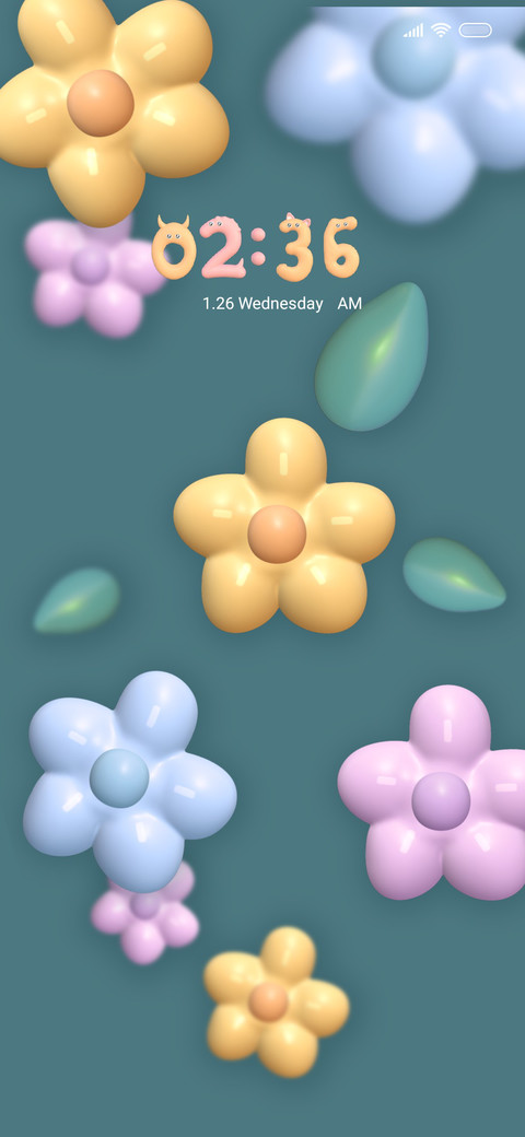 3D lovely flowers screenshot