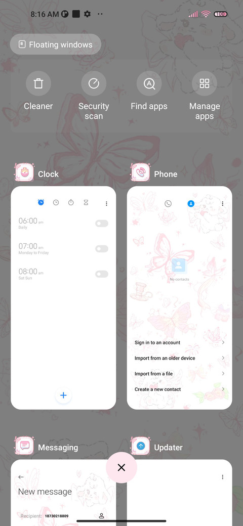 Romantic butterfly screenshot