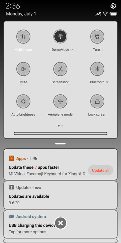 Dark White screenshot