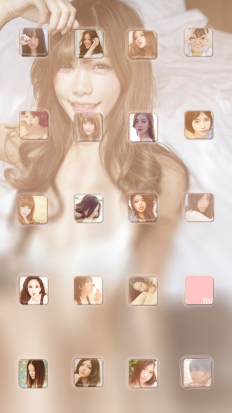  v8+萌星球 别样清新小性感姐妹花【iOS7解锁+百变锁屏+自由桌面+音乐界面】 screenshot