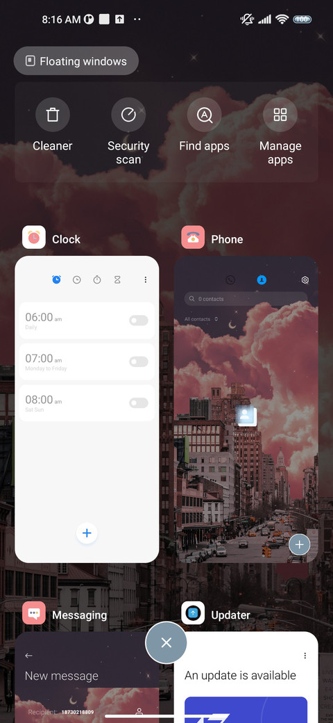 Clear sky screenshot