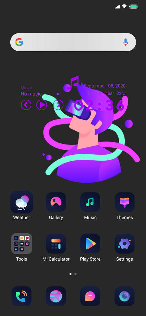 Violet screenshot