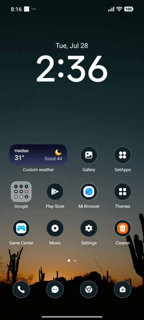 Aqua View screenshot
