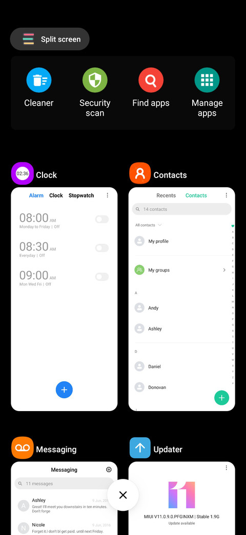 ColorOS Black screenshot