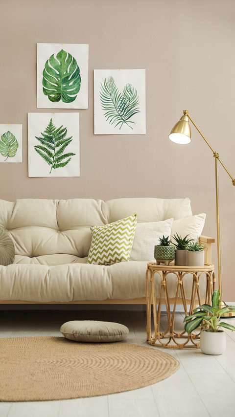 Stylish Living Room Interior with Comfortable Sofa screenshot