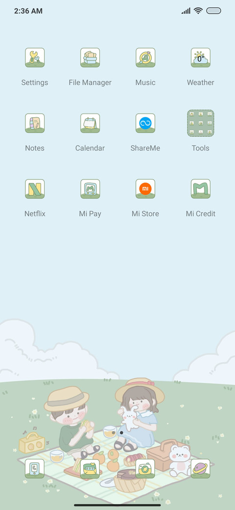 Outdoor picnic screenshot