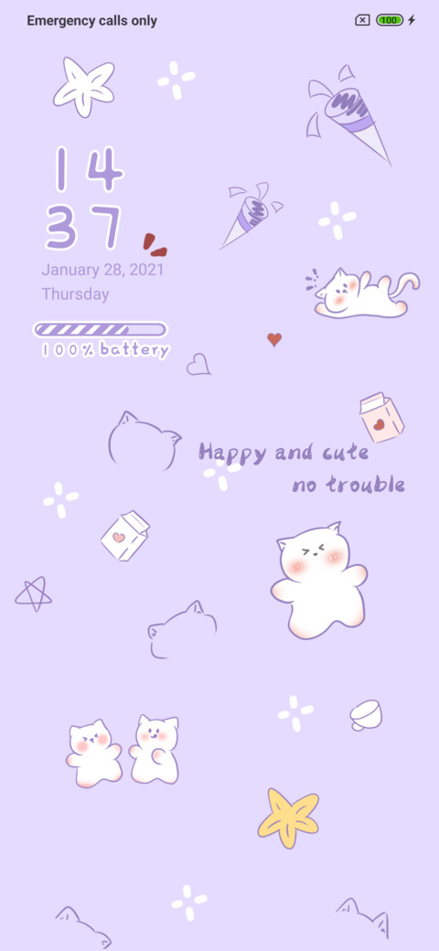 Tiled Purple Cute screenshot