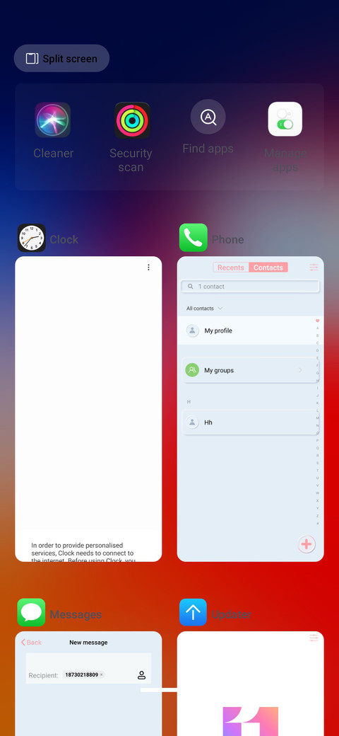 Mirip iOS v11 screenshot
