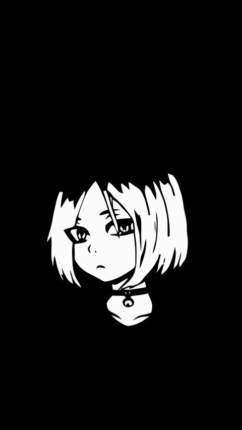 Anime teenager silhouette screenshot