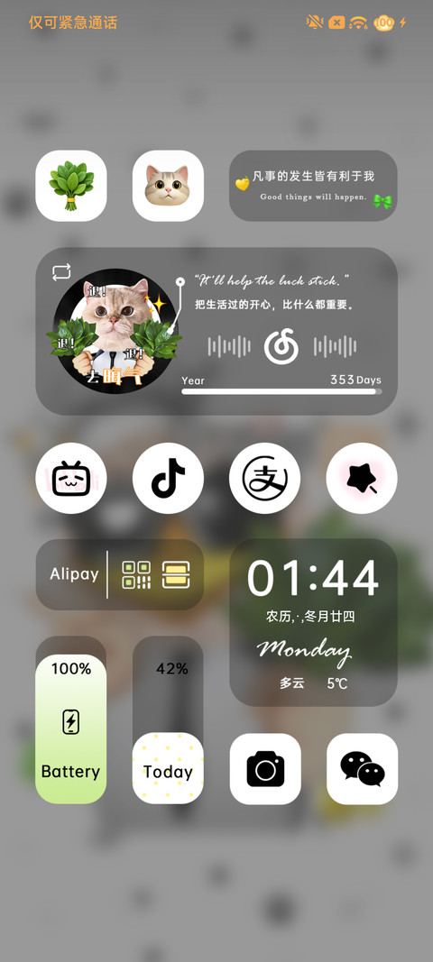 好运 高雅可爱小猫 screenshot