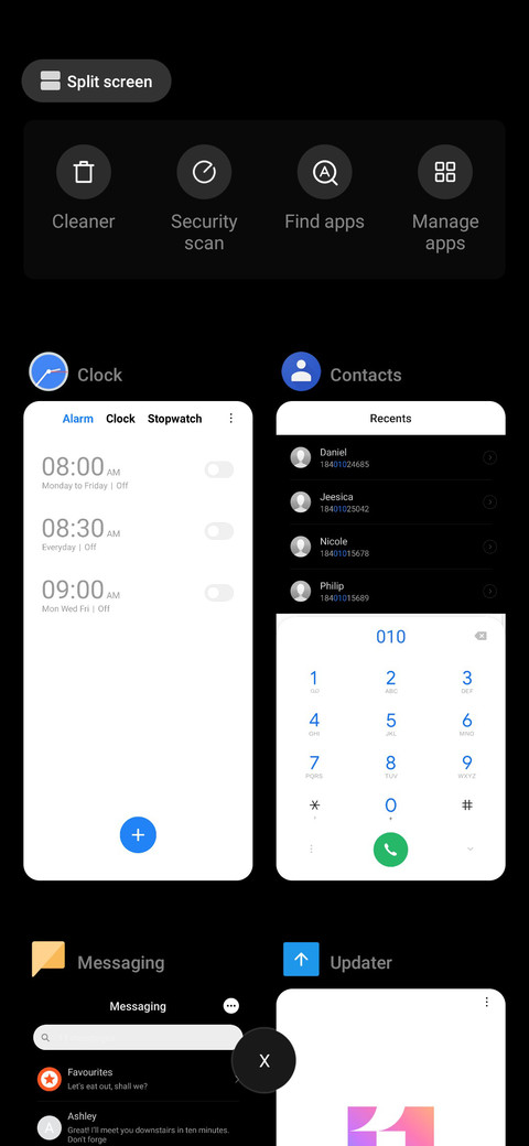 OxygenOS dark screenshot