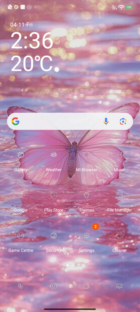 Pink Butterfly screenshot