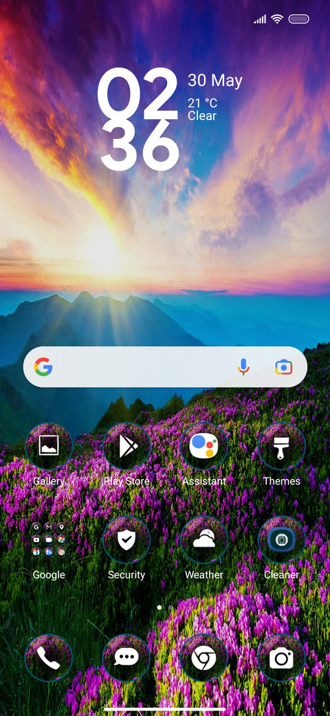 Sunrise bliss screenshot