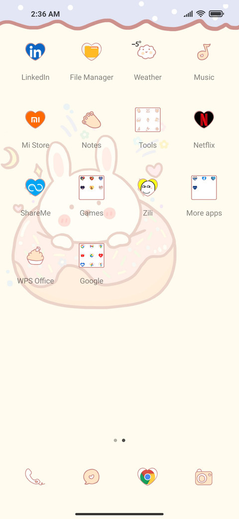 Cute bunny notes screenshot