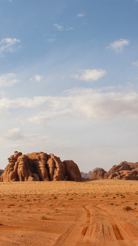 The orange sand dunes of wadi rum screenshot