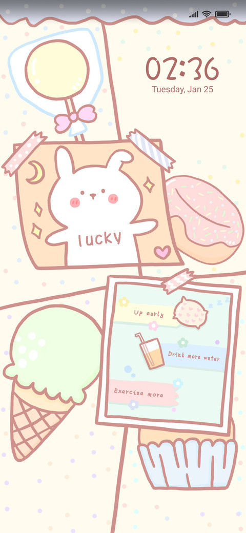 Cute bunny notes screenshot