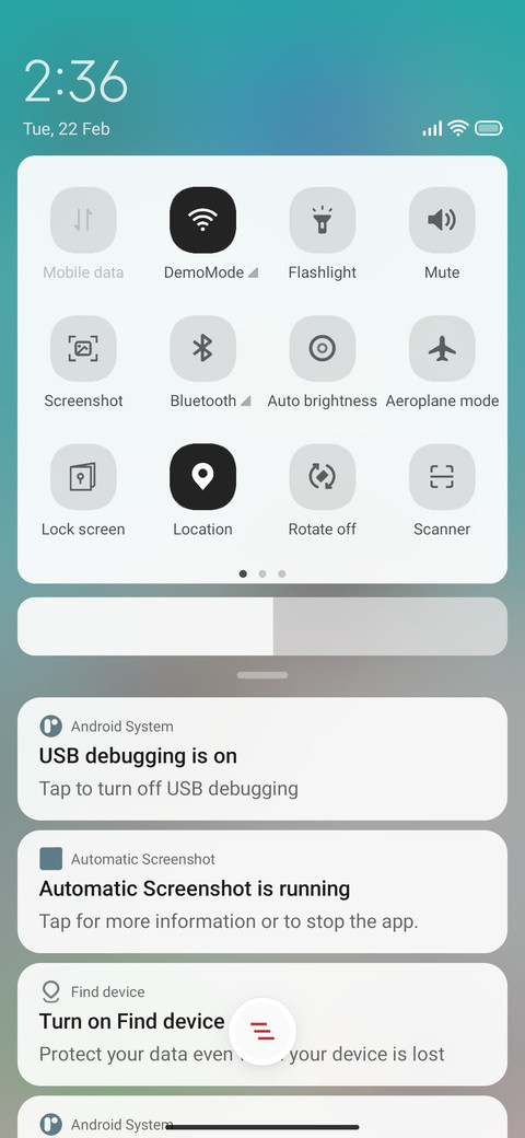 Live screenshot