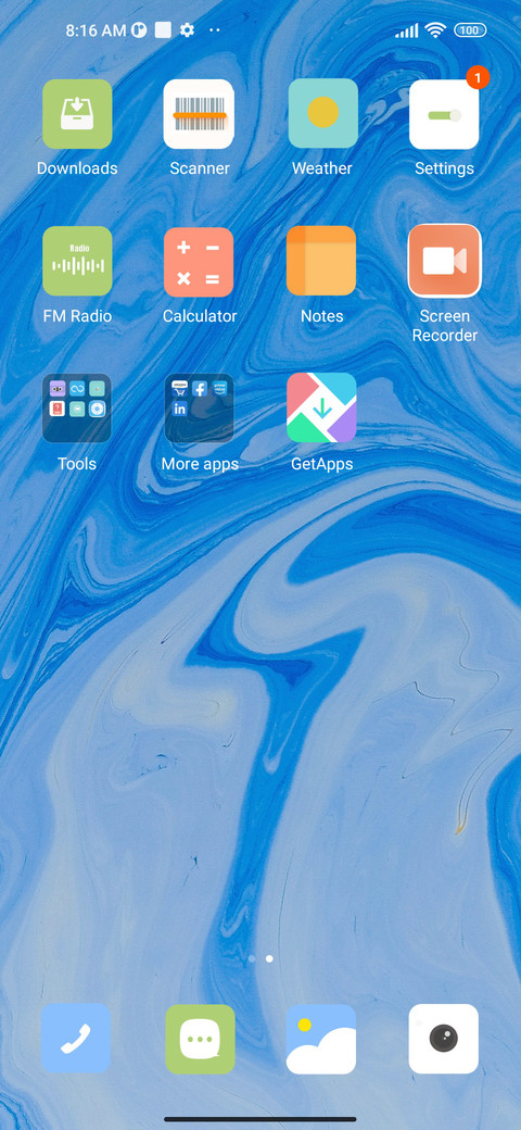 blue miix screenshot
