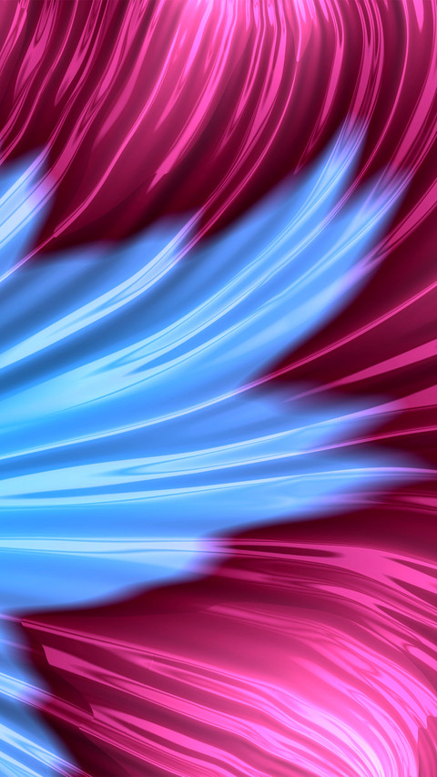 Pink and blue psychedelic fractal petals screenshot