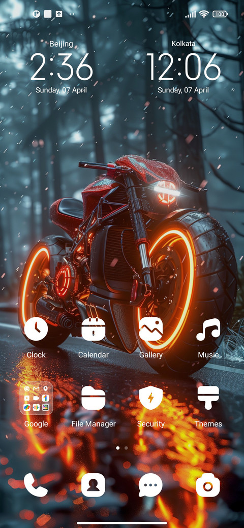 Rainy night moto screenshot