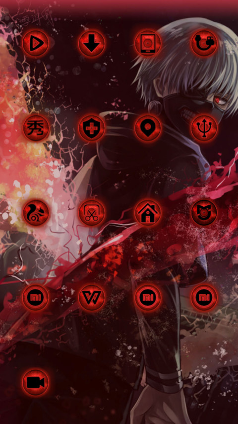  解锁特效 东京喰种【开机动画+三锁屏+音乐界面】 screenshot