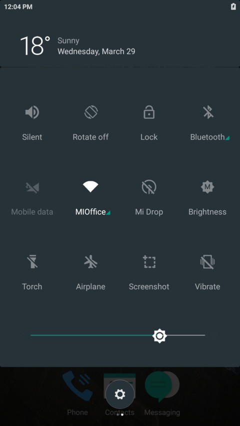 Android black  5x5 (In design) screenshot
