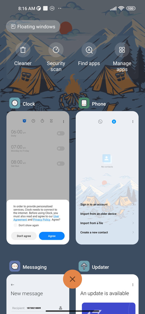 Campsites screenshot
