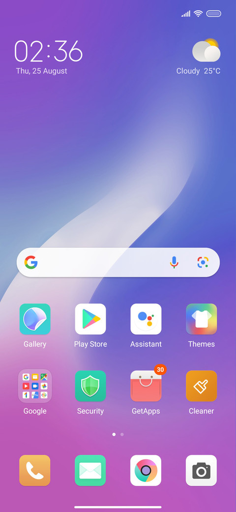 Colourful OS screenshot