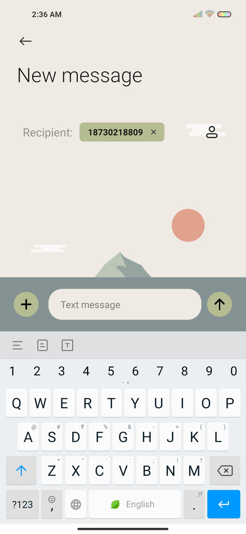 Android S screenshot
