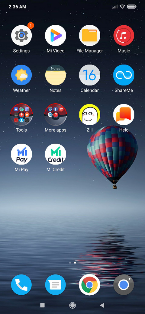 Minimalist screenshot