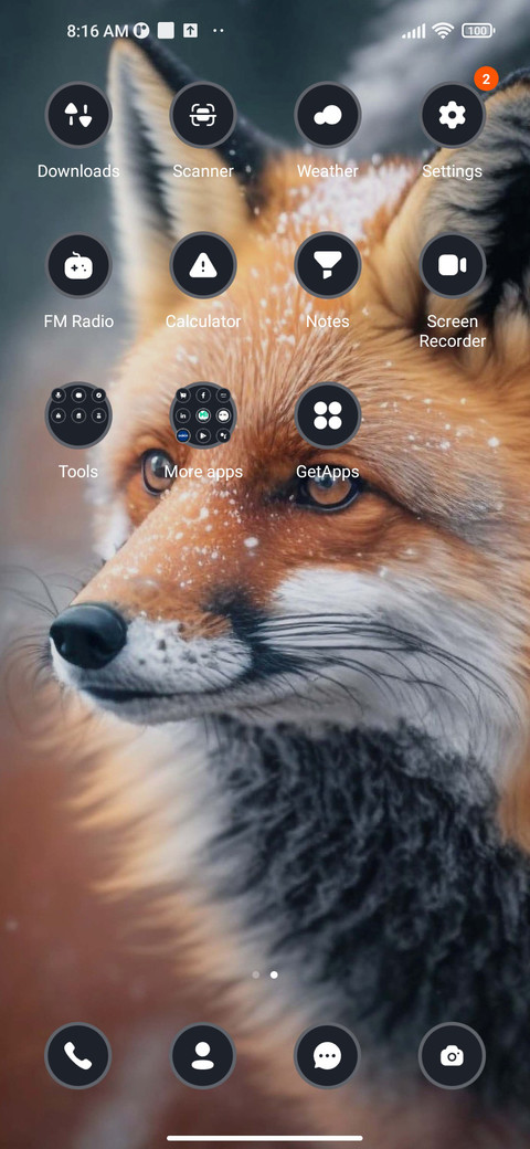 Snowy fox screenshot