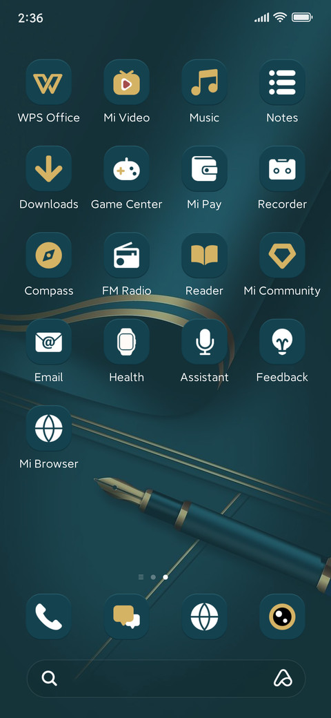 Ink Green Gold screenshot