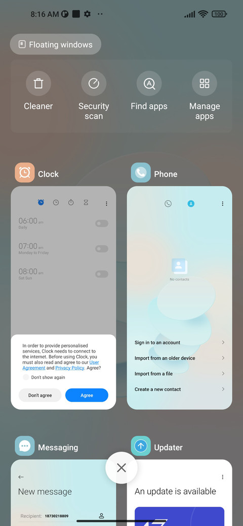Geometric circle screenshot