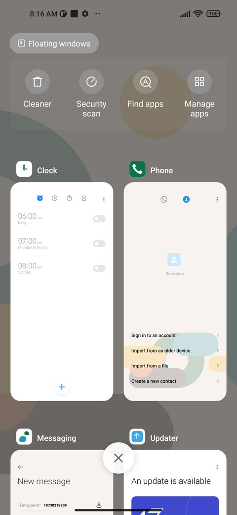 Geometric dot screenshot
