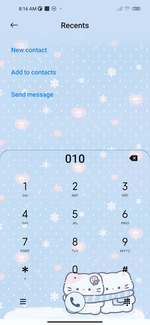 Winter day kitten screenshot