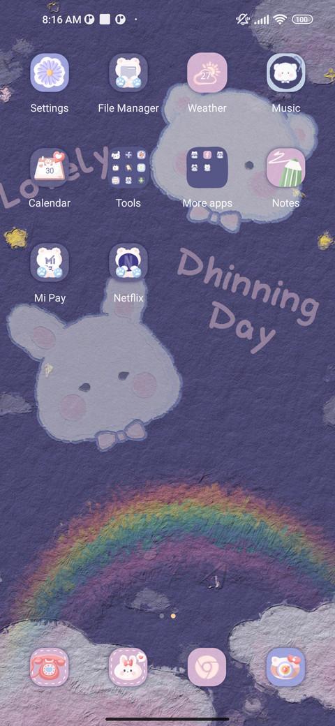 cute dial clock screenshot