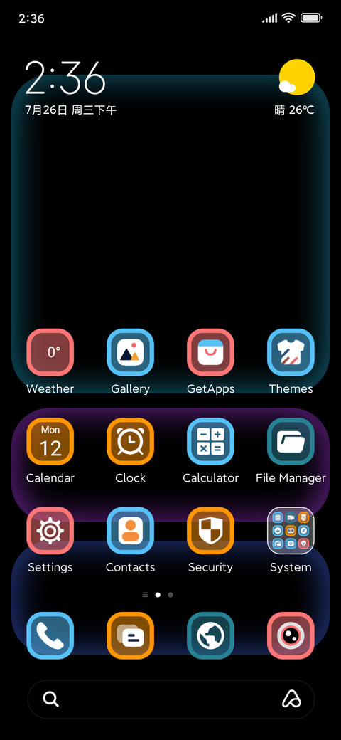 Black Float Blue screenshot