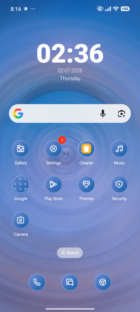 Blue Spin screenshot