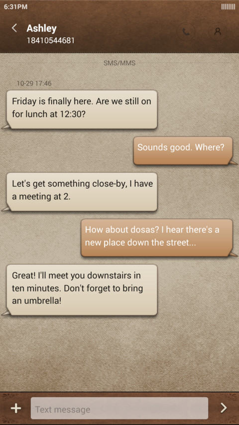 Coffee diary screenshot