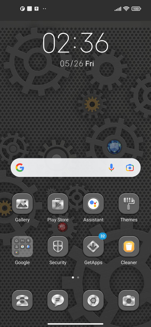Rotating gear screenshot