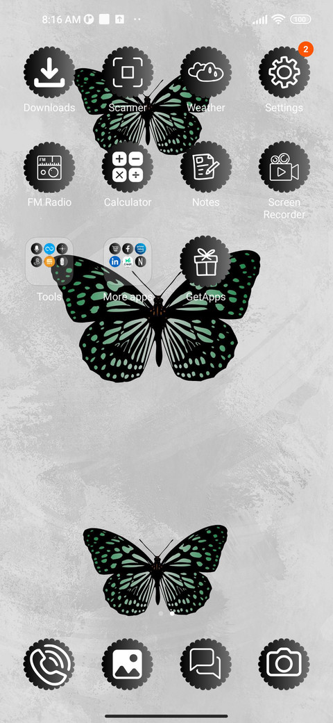 Black butterfly screenshot