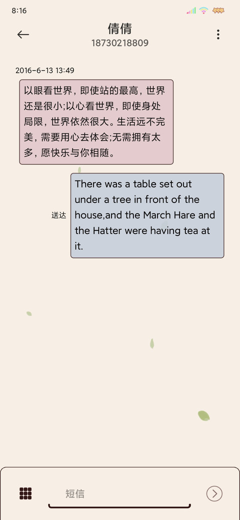双屏文艺清新小花 screenshot