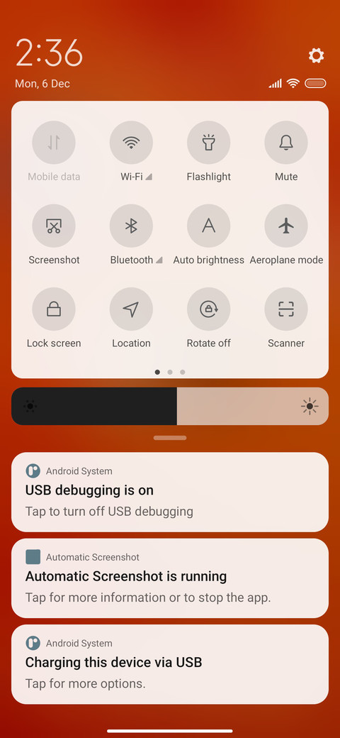 Orange Abstract screenshot
