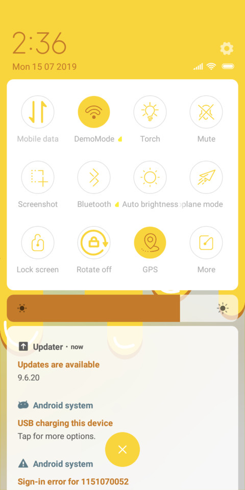 MYellow Splash screenshot